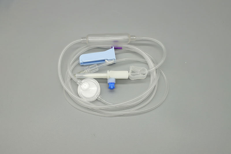Disposable precision filtration infusion set (stop fluid precision, DEHP free)