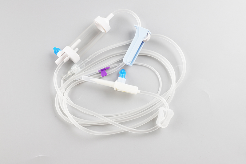 Auto stop fluid precise filter infusion set (DEHP free)